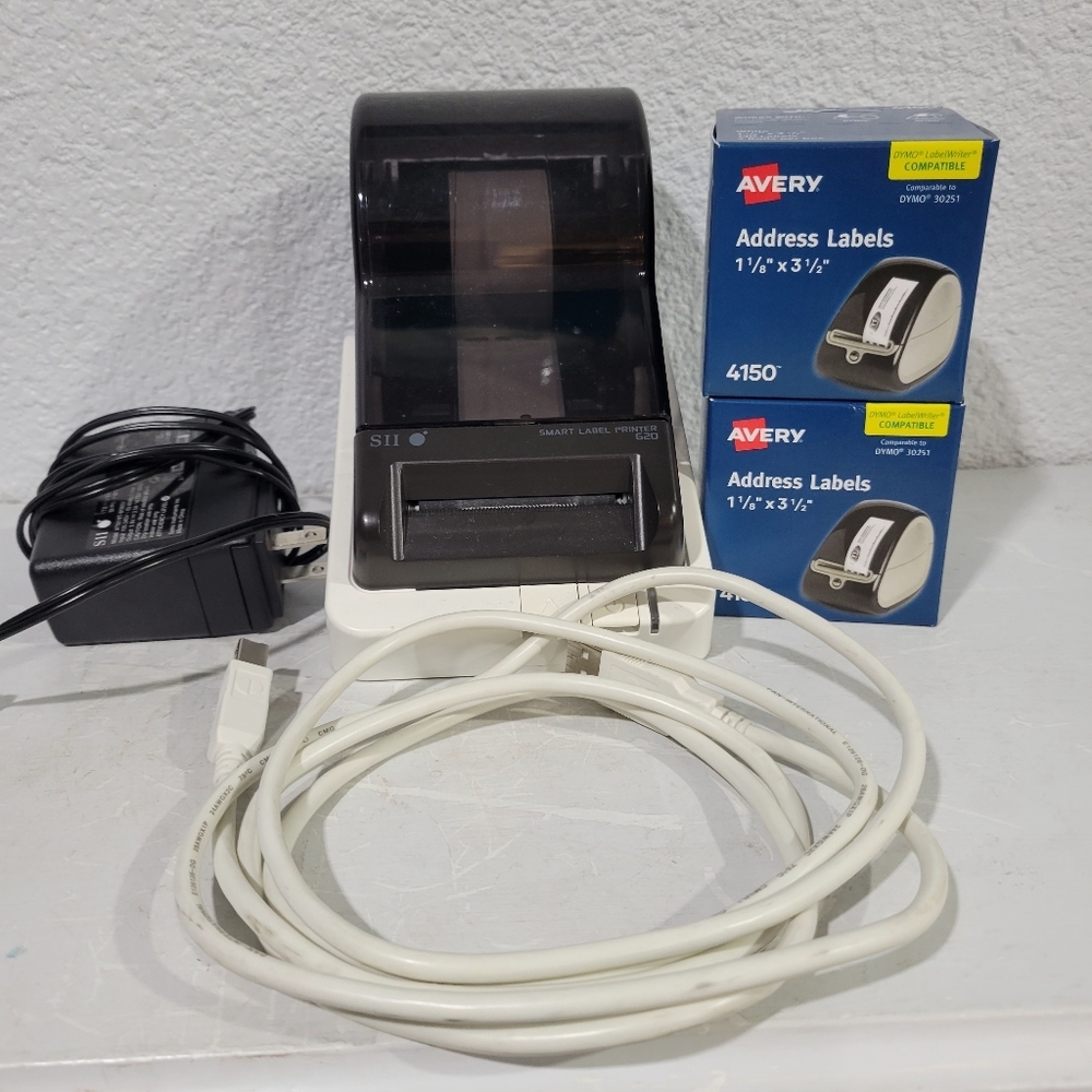 Seiko SII Smart Label Printer SLP620 with Power Adapter